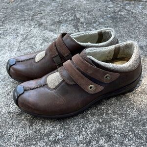Timberland Smartwool Brown Leather Dual Strap Shoes - Size 9M